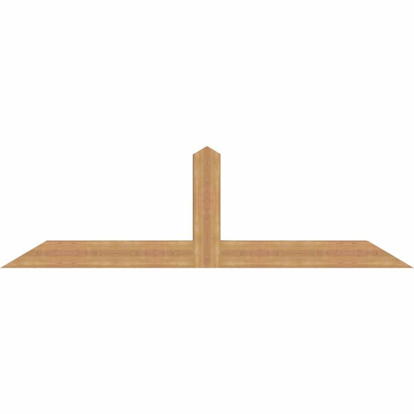 Ekena Millwork Portland Smooth Timber Gable Bracket, Western Red Cedar, 84"W x 24"H x 3 1/2"D x 5 1/2"F, 7/12 Pitch GBW084X24X0406POR00SWR - main